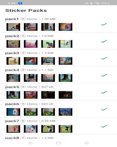Tom Animated Stickers screenshot 1