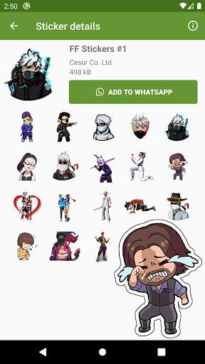 FF Stickers for WhatsApp 2021 screenshot 5