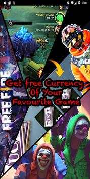 Gamers Credit : Free Diamond,UC and CP Credits screenshot 1