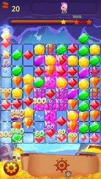 Pirate Treasure Crush - Match 3 Puzzle Game screenshot 1