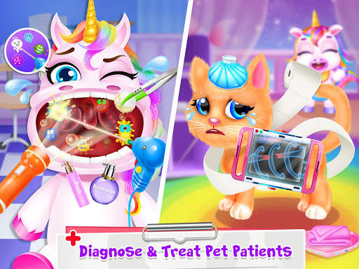 Unicorn Princess Doctor - Save Jungle Pet Animals screenshot 3