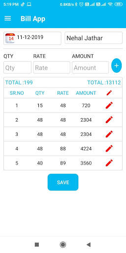 Bill App screenshot 3