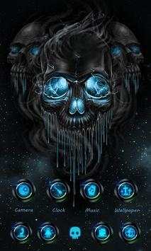 Skull Fire Go Launcher Theme screenshot 1