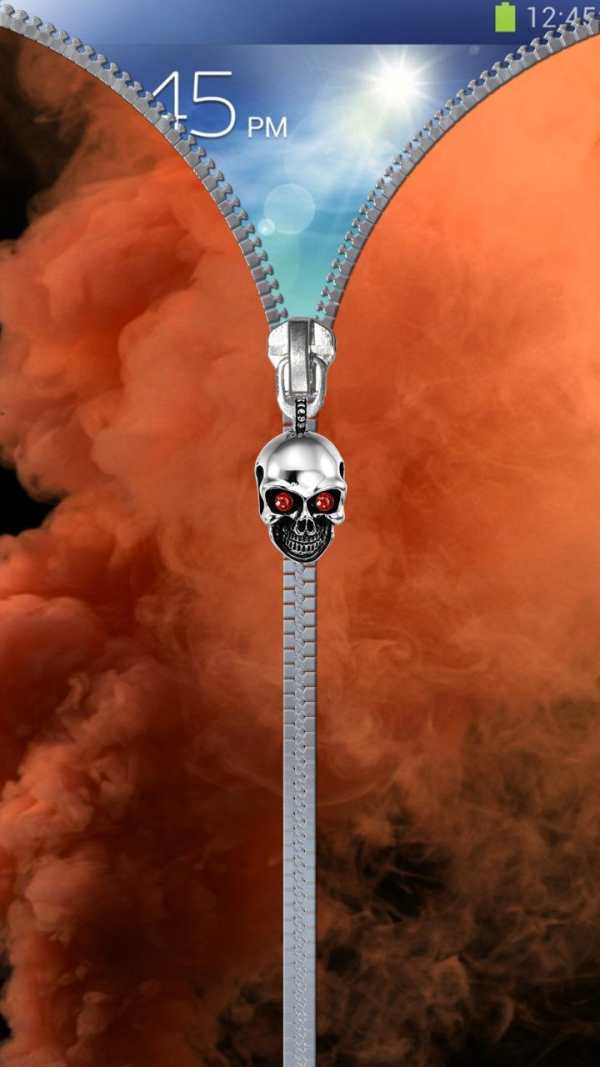 Smoke lock screen. Zipper 1 تصوير الشاشة