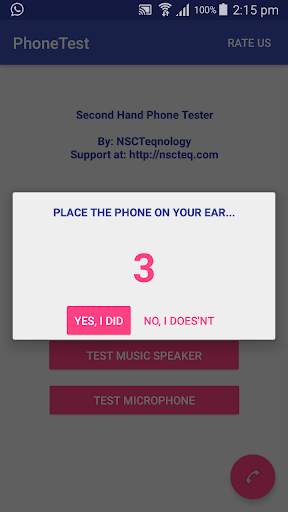 Phone Tester screenshot 2
