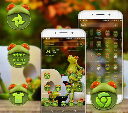 Cute Frog Launcher Theme screenshot 3