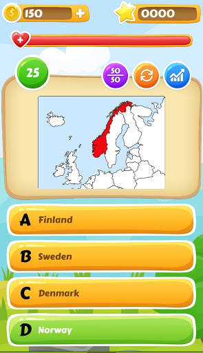 World Map Trivia : World Map Quiz Game screenshot 4