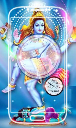 Lord Shiva Clock Live Wallpaper screenshot 8
