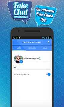 Fake Chat for fb Messenger screenshot 1