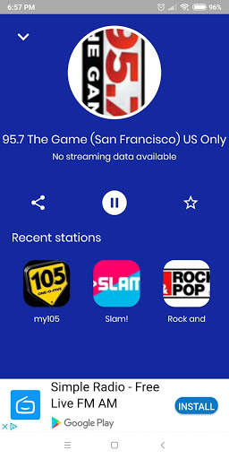 95.7 The Game Bay Area Sports Radio 4 تصوير الشاشة