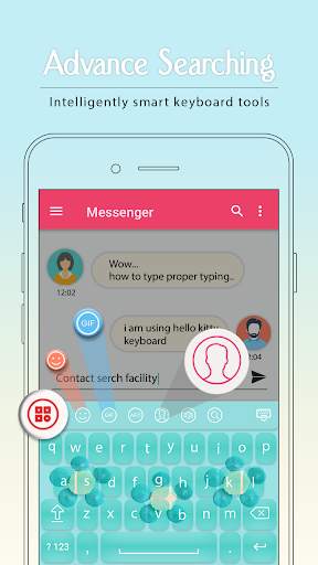 Sweet Blue Keyboard screenshot 1