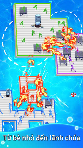 Raft Defense：Crazy War 3D screenshot 3
