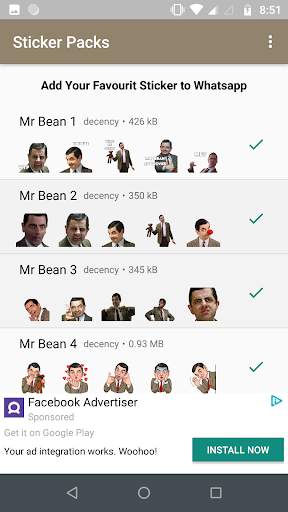 Mr Bean Stickers for Whatsapp (WAstickerApps) screenshot 5