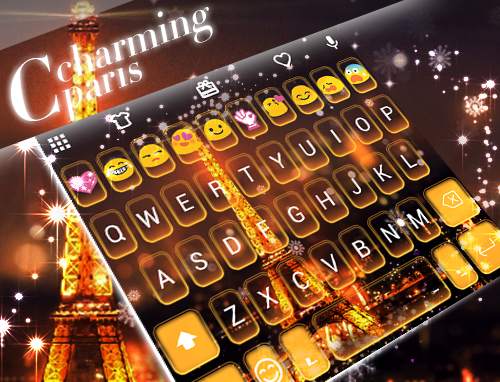 Charming Paris Emoji Keyboard screenshot 5