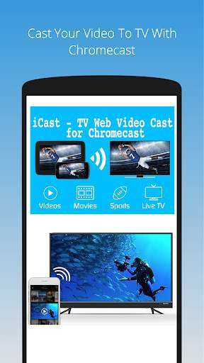 iCast: TV Video Cast for Chromecast screenshot 1