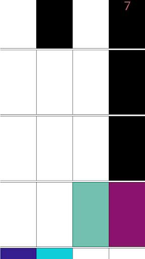 Piano tile dont tap White 2016 screenshot 2