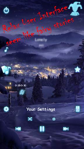 Mp3 Player 3D : NightSky 2 تصوير الشاشة