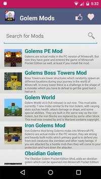 Golem Mod For MCPE| screenshot 2