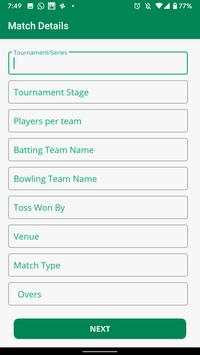 Cricket Scorer screenshot 4