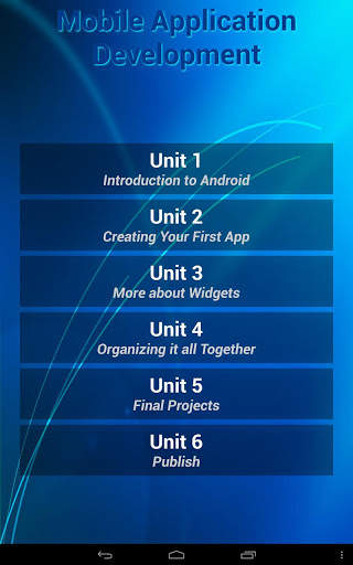 Mobile Application Development screenshot 1