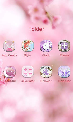 Flowers GO Launcher Theme screenshot 4
