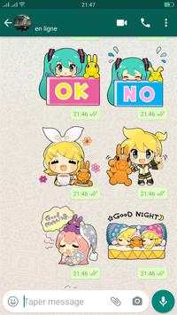 Stickers : Miku Stickers for WhatsApp screenshot 5