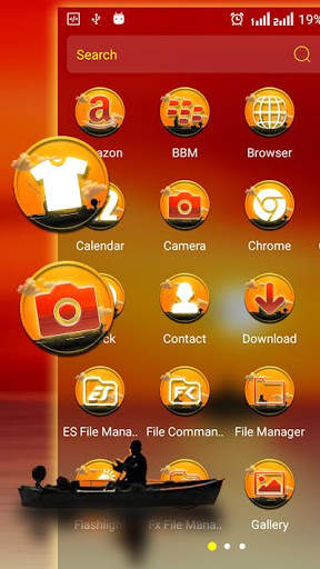 Sunset Launcher Theme screenshot 2
