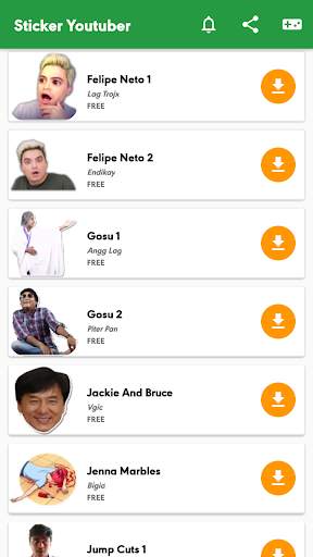Free YouTubers stickers - WAStickerApps screenshot 4