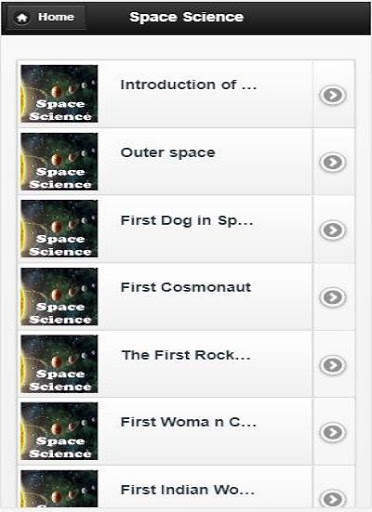 Space Science App 1 تصوير الشاشة