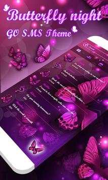 (FREE) GO SMS BUTTERFLY THEME screenshot 1