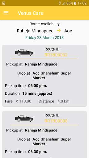 VenusCars Booking App screenshot 8