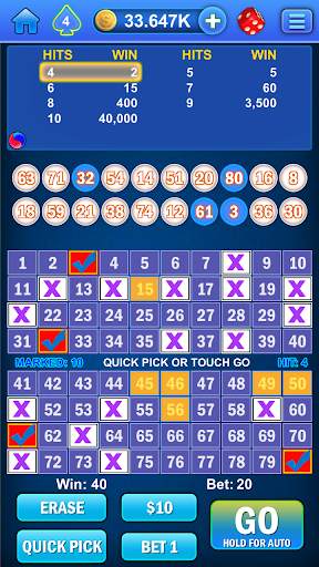 Keno Multi Card screenshot 2