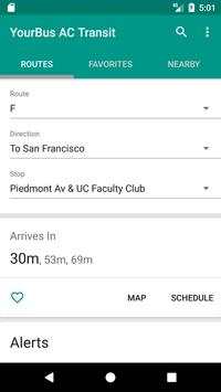 AC Transit Bus Tracker App - Commuting made easy. screenshot 1