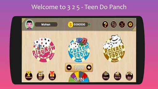 325 Card Game - Teen Do Panch screenshot 1