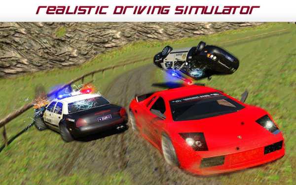 Police Car : Crime Chase Offroad Driving Simulator screenshot 4