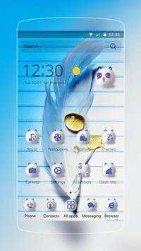 Blue Feather Tear Theme screenshot 1