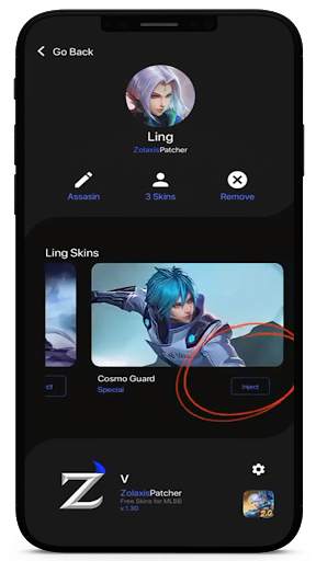 Zolaxis ML Get All Skins Hints screenshot 2