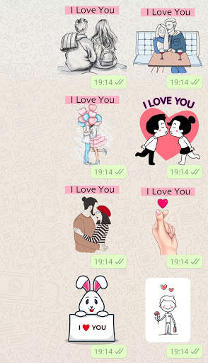 I Love You Stickers For WhatsApp WAStickerApps screenshot 2