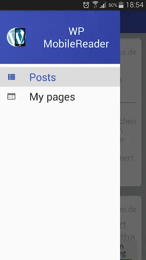 WP MobileReader screenshot 2