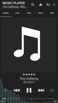 MUSIC PLAYER - Black & Blue screenshot 2