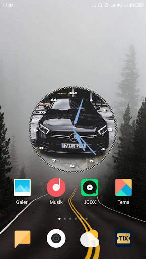 Sport Car Clock Live Wallpaper स्क्रीनशॉट 1