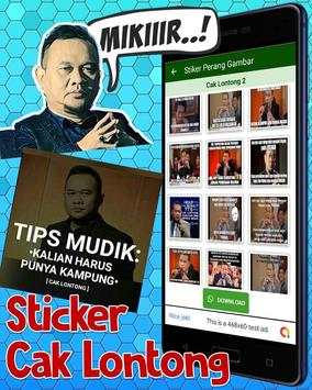 Wa Stiker Lucu Cak Lontong Meme WaStickersapps screenshot 1