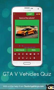 GTA V Vehicles Quiz screenshot 1