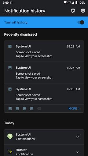 Notification History screenshot 7