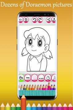 Coloring game for Doraemon screenshot 2