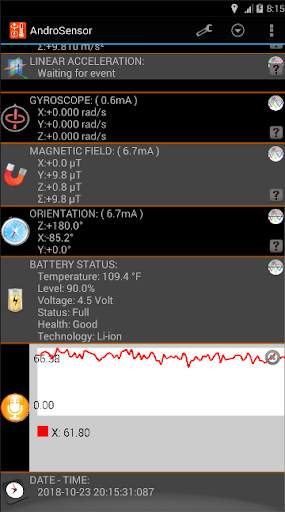 Androsensor - Temperature Sensor App screenshot 3