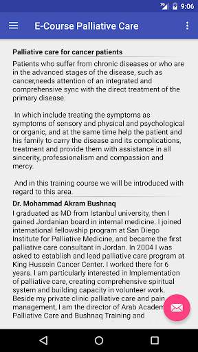 Dr Bushnaq Palliative Course screenshot 3