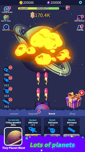 Tiny Planet Blast screenshot 3
