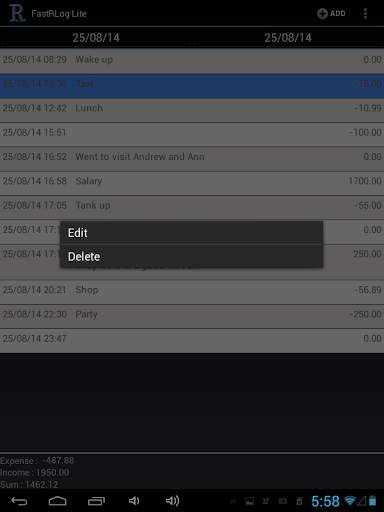 Expenses screenshot 8
