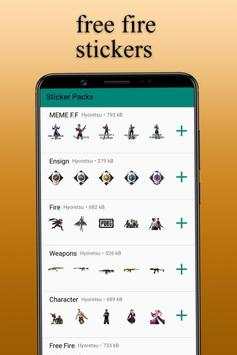 WhatsApp Sticker for Freefire & Pubg screenshot 1